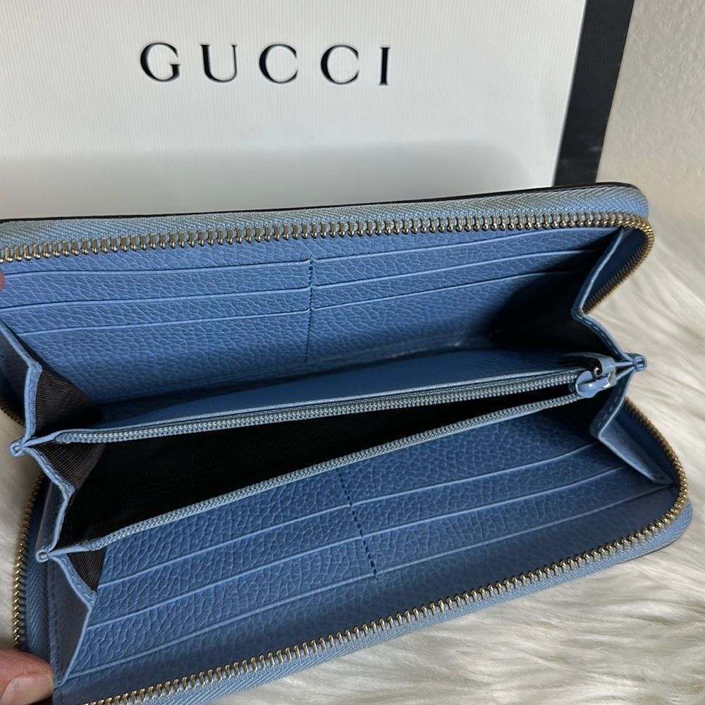 💯Authentic Gucci Zipped Around Long Wallet🍀 - Picture 14 of 15
